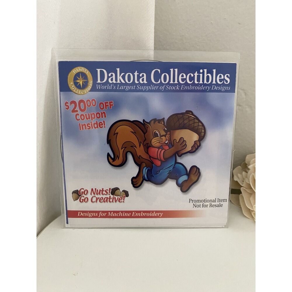 Dakota Collectibles Machine Embroidery CD 82 Designs Go Nuts Creative TC-PRO-82